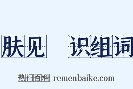 肤见謭识组词是什么意思的图片